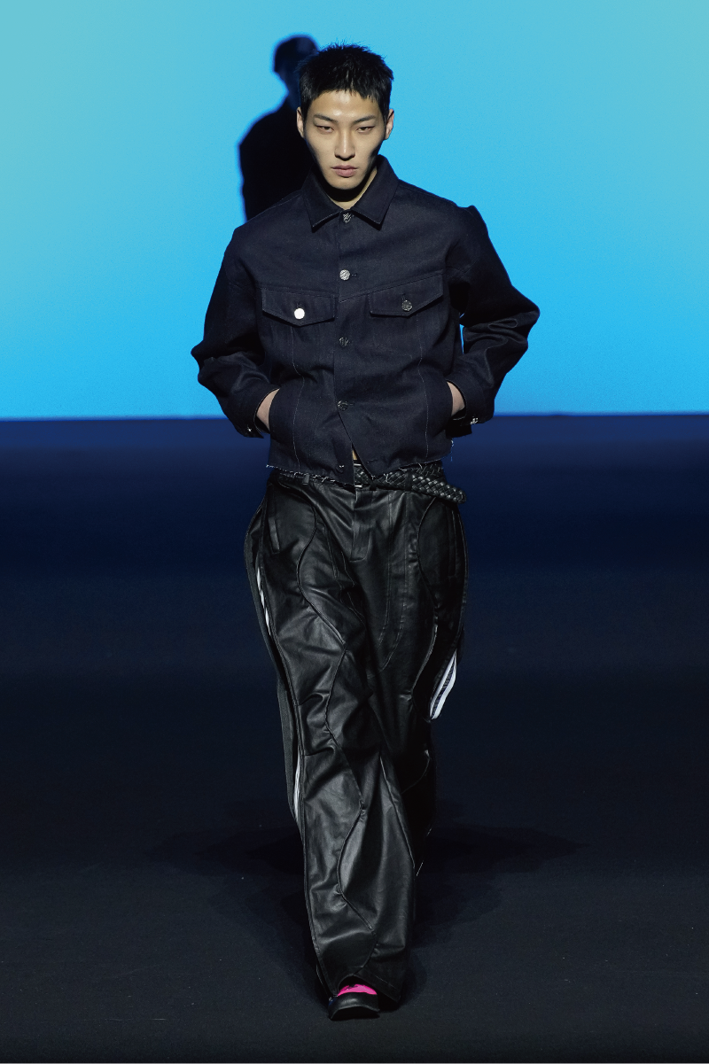 [2023 F/W COLLECTION] ADIDAS REWORK WAVY LEATHER PANTS