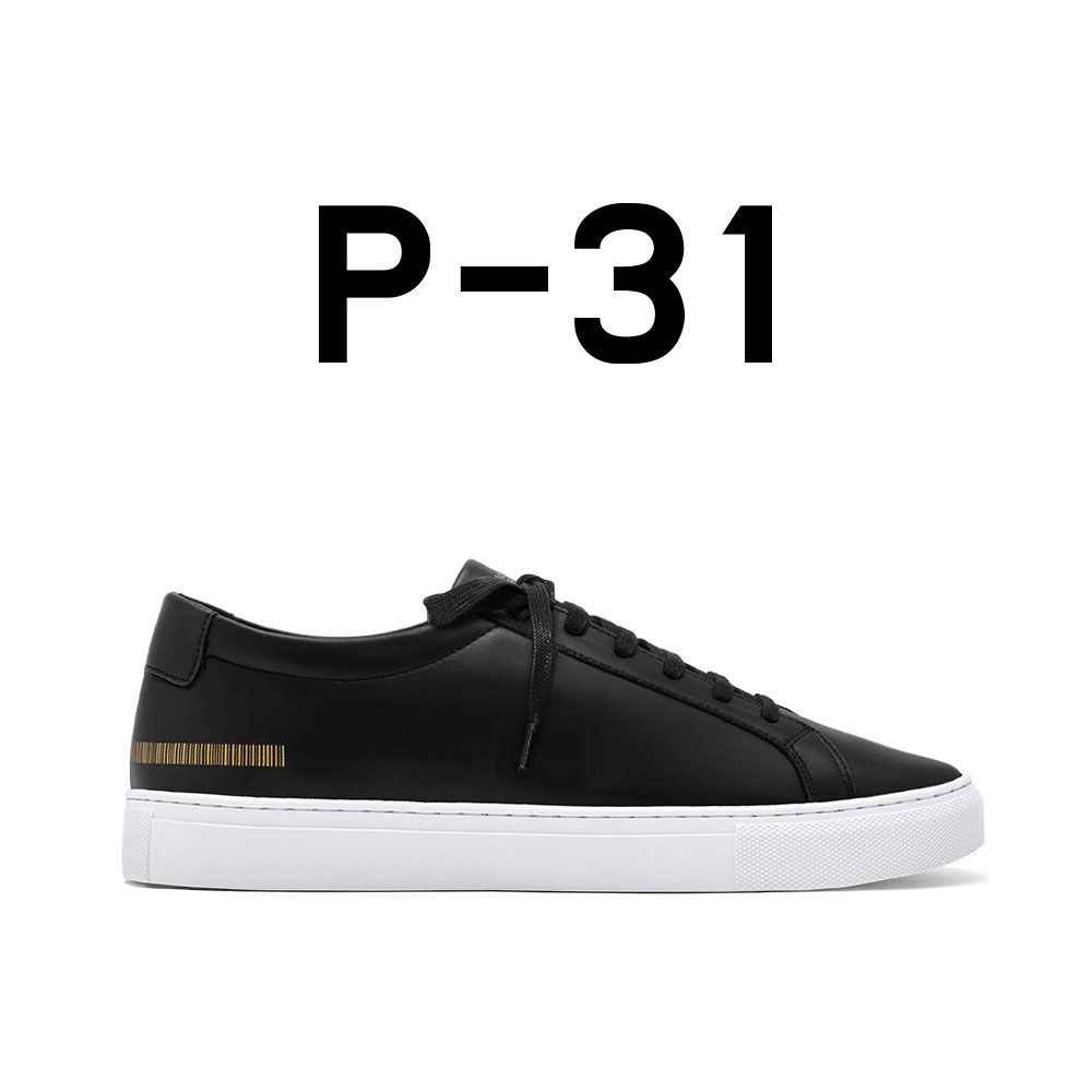 P-31] OVERSOLE BLACK EDITION 7CM スニーカー [22~28cm] イタリア 靴