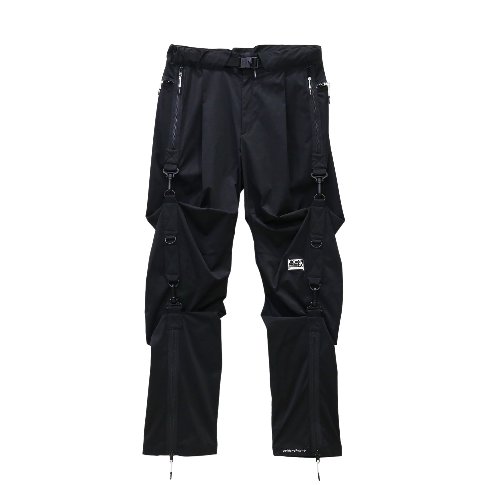 99％IS】Washed D-ring pants(BLACK) | AYIN