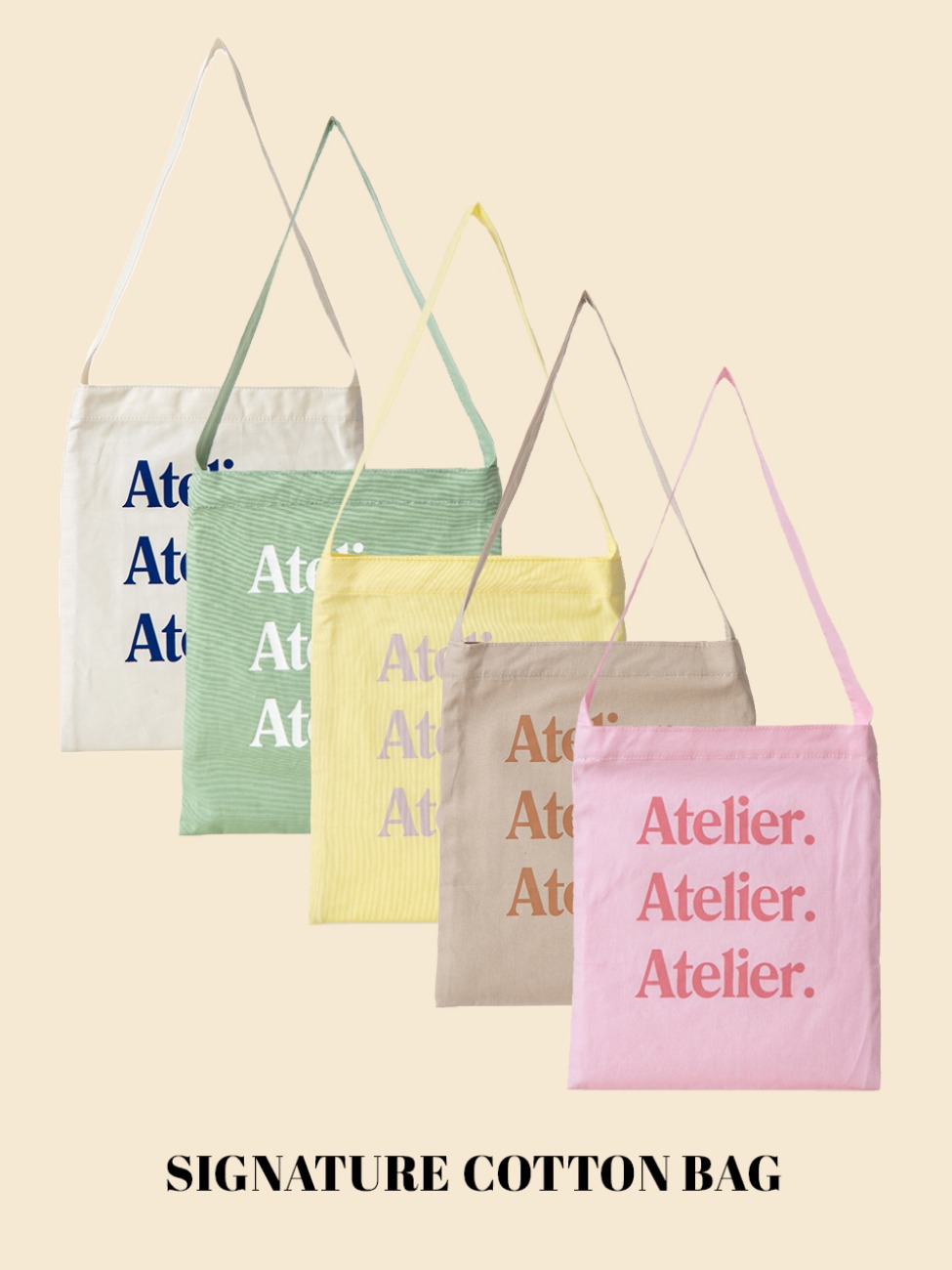 [by Atelier]SIGNATURE COTTON BAG_5 Colors
