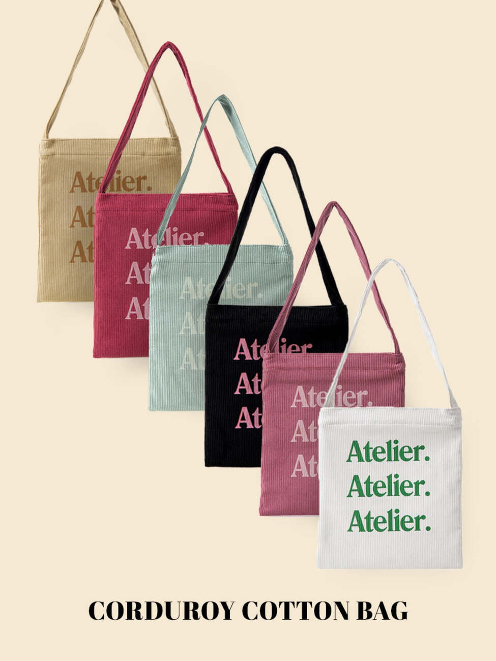 [by Atelier]ATELIER CORDUROY BAG_6 Colors