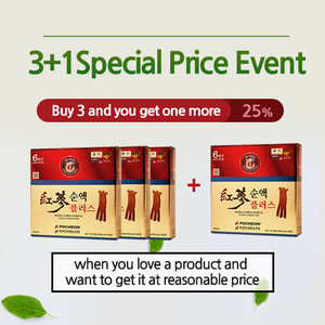 [3+1]Red Ginseng Extract Drink Plus 60 packs 3+1