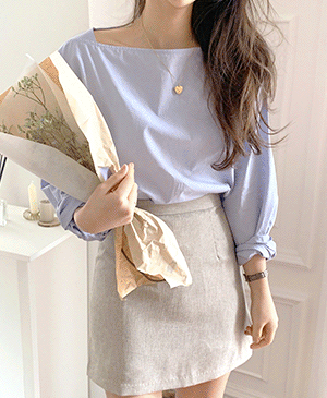 aesop cotton blouse (2color)