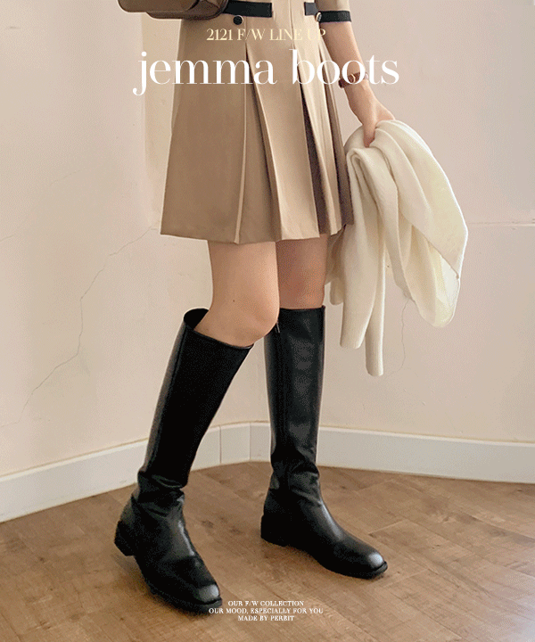 [모델소장/인생롱부츠] jemma boots - 2color (누적8,000족 판매돌파, 하비롱부츠, 가을필수템) 데이트룩/하객룩/데일리룩/출근룩/오피스룩/졸업식룩/여리/기본/퍼