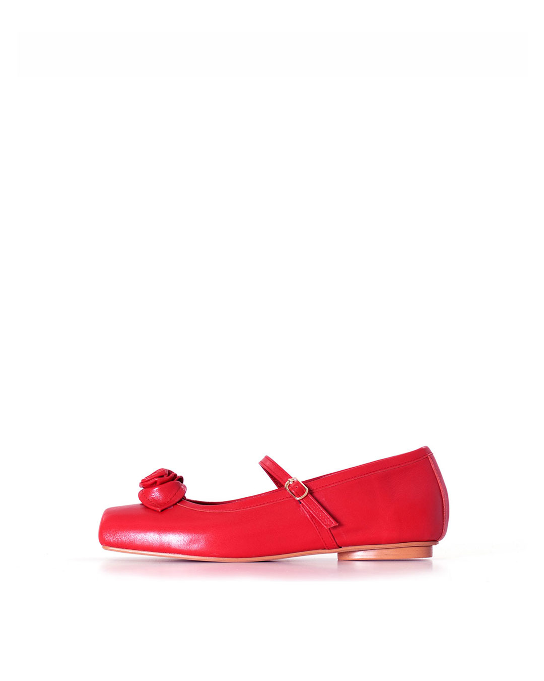 SIA Rose Ballerina Flats - RED