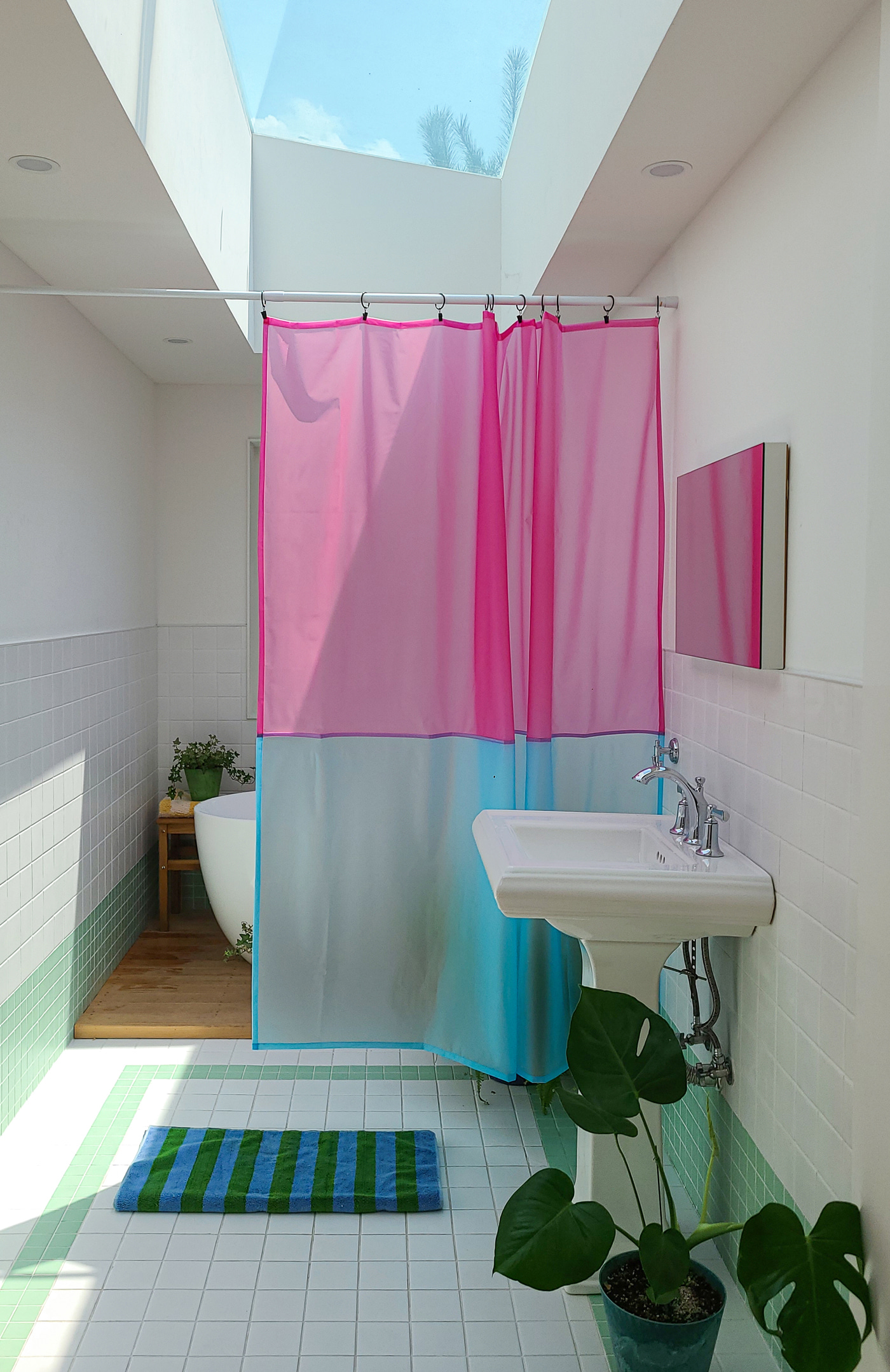 Cellophane Shower Curtain2color
