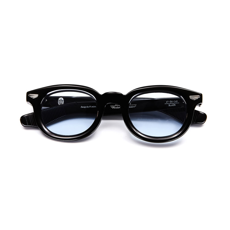 メガネ（Pi salon) URBAN / 13 black PI-SALON | URBAN 13s black モダンで洗練された黒縁メガネ
