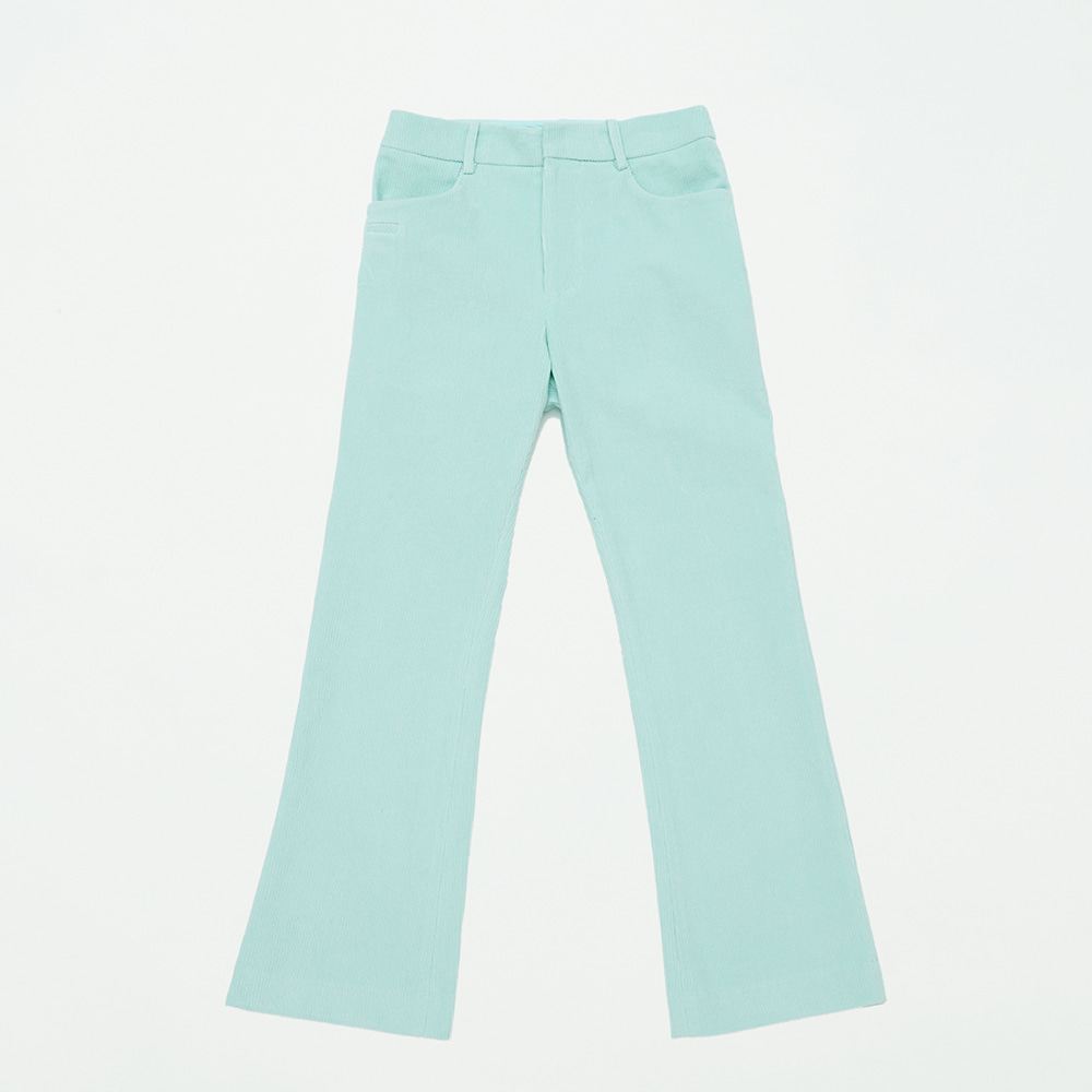 Corduroy semi-flared trouser