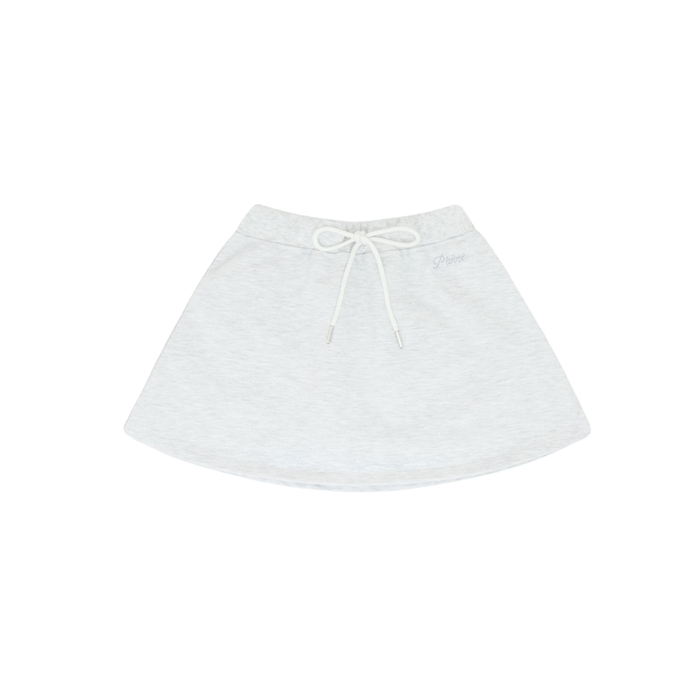 Piv'vee ♥ Pinstripe Drawstring Mini Skirt/追跡付 PIV'VEE Pinstripe Drawstring Mini Skirt - Heather Gray– Sokim