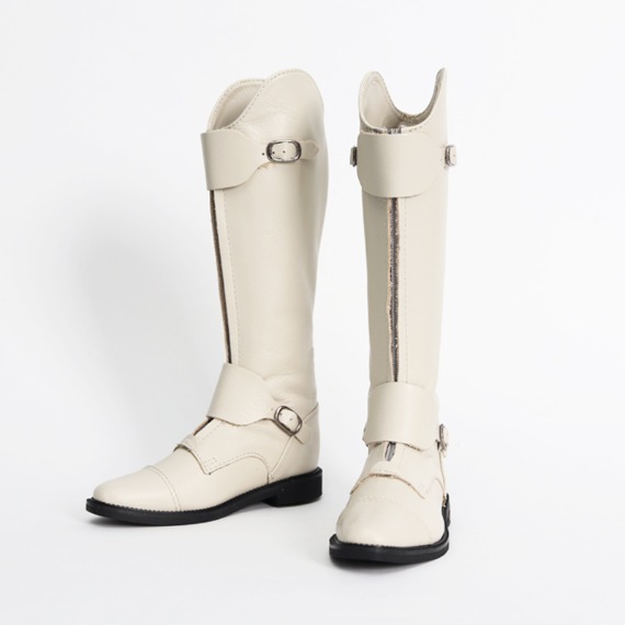 SD_Caliente Calf Riding Boots (White)
