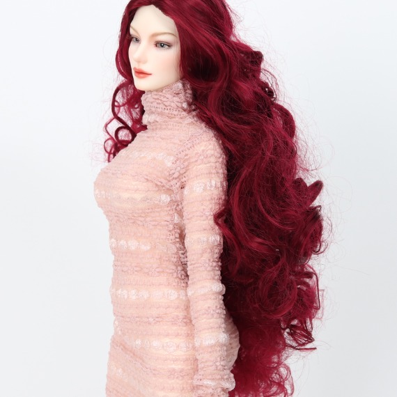 Long Spiral_Fucsia Red(7-8 Inch)