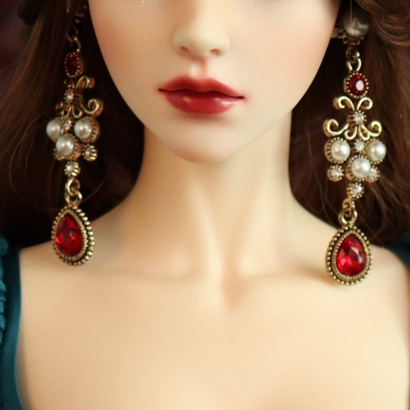 SD_Ruby Rococo Earrings
