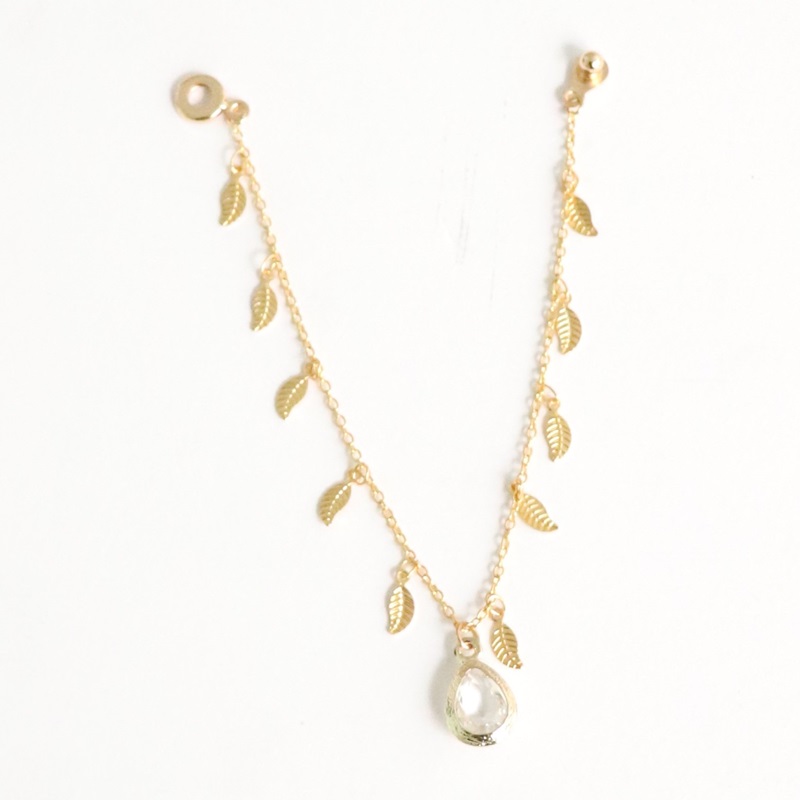 SD_Gold Leaf Necklace (16 cm)