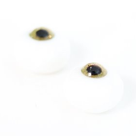12mm_Extra Small Iris Glass Eyes_Sparkling Gold