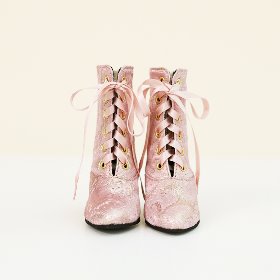 SD_Jacquard Boots (Pink Rose)