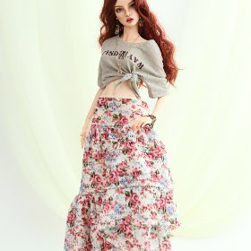SD_Lace Ruffle Skirt