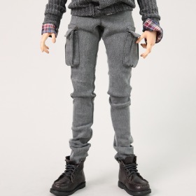 MSD_Washed Gray Cargo Pants