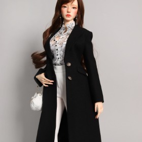 SD_Black Wool Long Coat