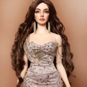 Long Soft Curly Hair_Brown (7-8 Inch)
