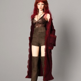 MSD_Burgundy Lace Cardigan