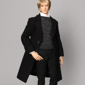 MSD_Black Wool Long Coat