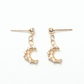MSD_Gold Crescent Earrings