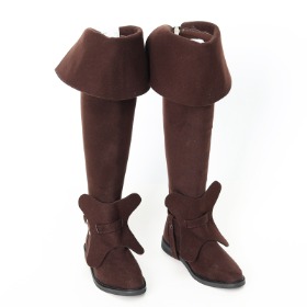 SD_Baroque Boots(Brown Suede)