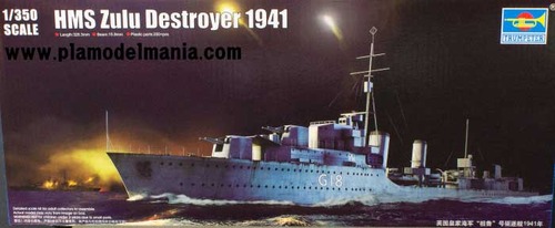 05332 1/350 HMS Zulu Destroyer 1941