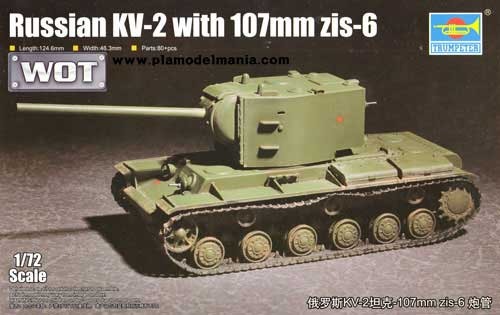 07162 1/72 Russian KV-2 107mm Zis-6