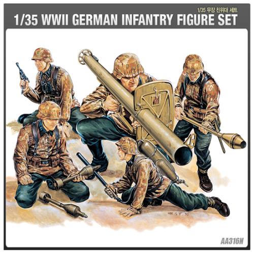 13252 1/35 MINIATURE FIGURES SERIES GERMAN INFANTRY DESTROYER SET 독일무장친위대세트