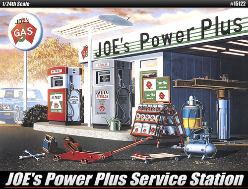 15122 1/24 JOES POWER PLUS SERVICE STATION 주유소 세트