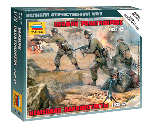 6136   1/72 German Paratroops 1939-42(New Tool - 2011)