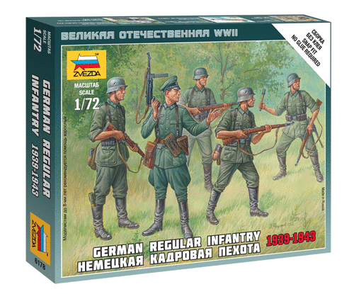 6178  1/72 German Regular Infantry 1939-43~Snap Kit (New Tool- 2012)