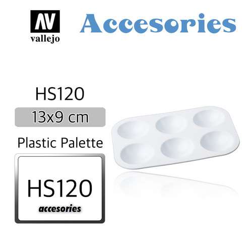 HS120  Accessories _ 13x9 cm _ Plastic Palette (small)