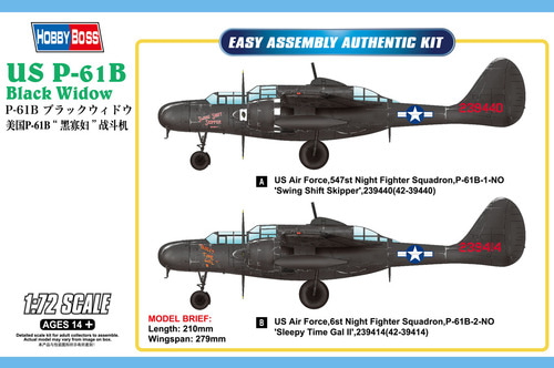 87262  1/72 US P-61B Black Widow