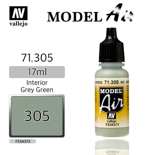 Vallejo _ 71305 Model Air _ Interior Grey Green