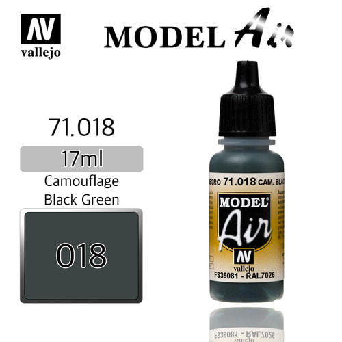 Vallejo _ 71018 Model Air _ Camouflage Black Green