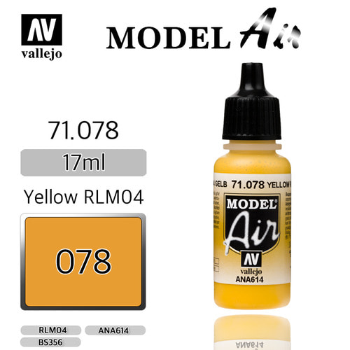 Vallejo _ 71078 Model Air _ Yellow RLM04