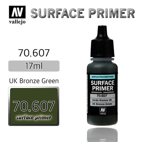 Vallejo _ 70607 Surface Primer _ 17ml _ U.K. Bronze Green