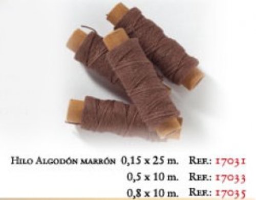BO17033 Cotton Thread(brown) 0.5x10m