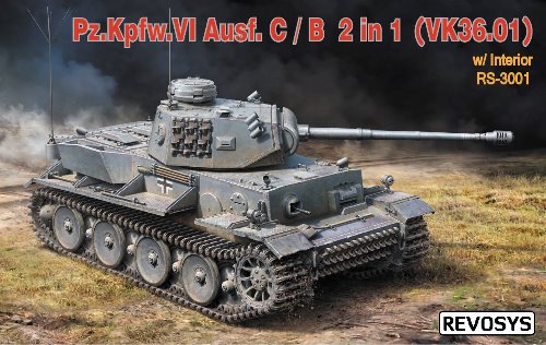 RS3001  1/35 Pz.Kpfw.VI Ausf.C/B 2 in 1 (VK36.01) w/Interior &amp; Workable Tracks