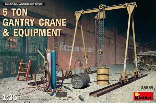 35589   1/35 5ton Gantry Crane &amp; Equipment