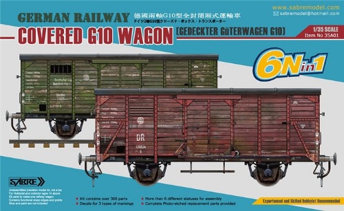 35A01  1/35 German Railway Covered G10 Wagon G10