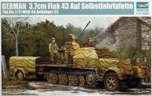01527  1/35 German Sd.Kfz.7/2 3.7cm Flak 43 Auf Selbstfahrlafette