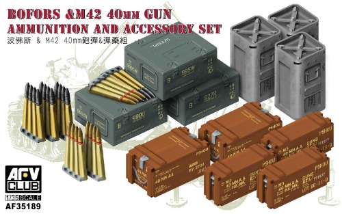 35189 1/35 Bofors &amp; M42 40mm Gun Ammution &amp; Accessories Set