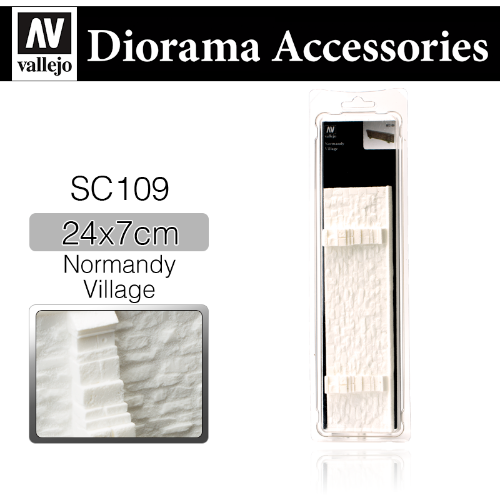 Vallejo _ SC109 Diorama Accessories _ Normandy Village 24x7 cm
