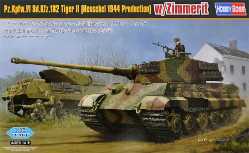 84531  1/35 German Sd.Kfz.182 King Tiger Henschel Turret 1944 Production w/Zimmerit