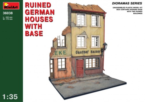 36038  1/35 Ruined German houses with base