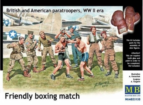 MB35150 1/35 Friendly boxing match/ British and American paratroopers , WWII era