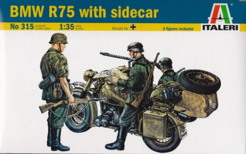0315  1/35 WWII German BMW R75 w/Sidecar